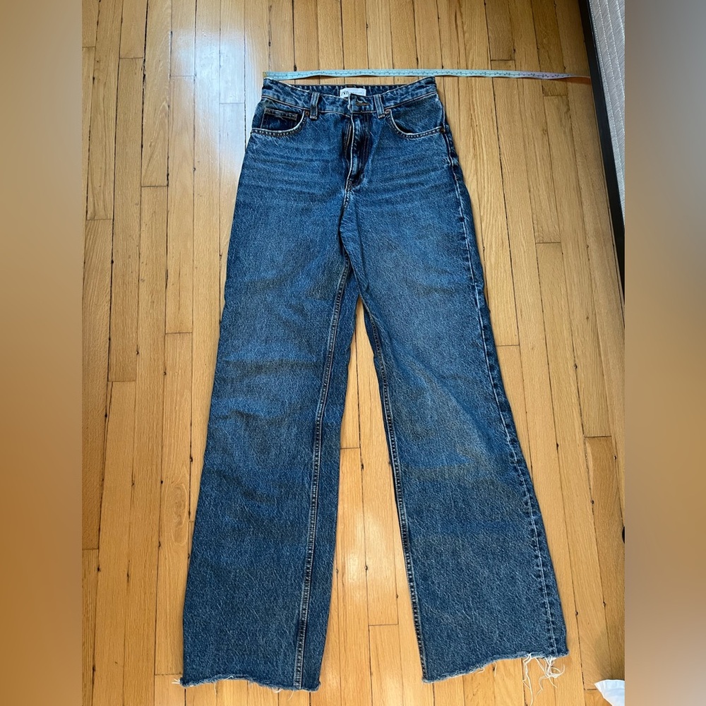 Zara Mid-rise, Full Length, Blue Jeans, Size 4 - Picture 6 of 8